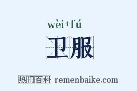 卫服是什么意思的图片
